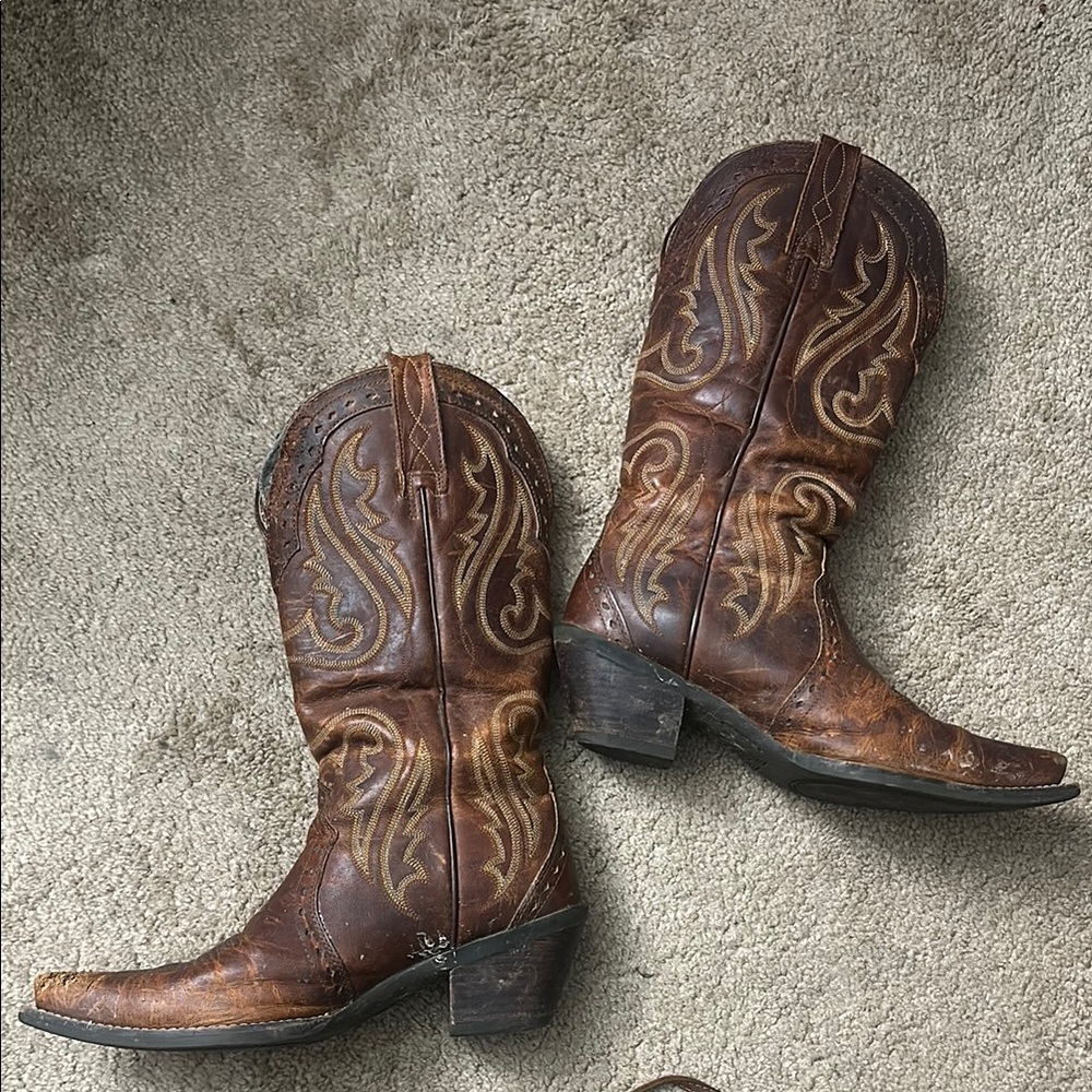 Ariat Brown Western Cowboy Boots